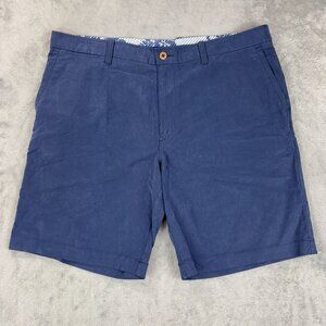 Tommy Bahama Stretch Chino Shorts Navy Coastal Nautical Summer Minimalist Preppy